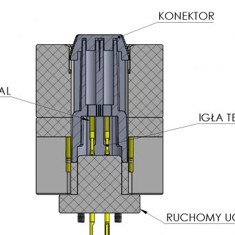 Electric transition test conducted with the resilent test needle